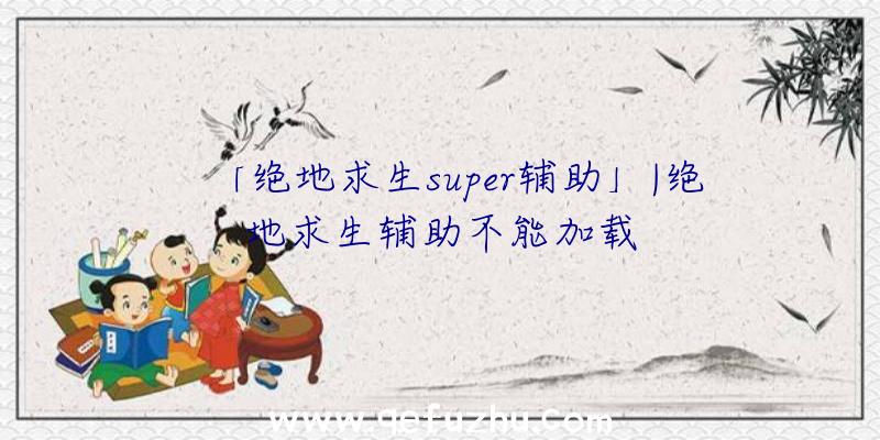 「绝地求生super辅助」|绝地求生辅助不能加载